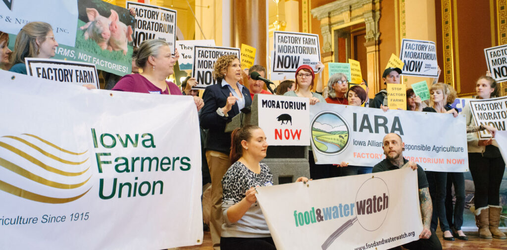 Protest in Iowa Statehouse